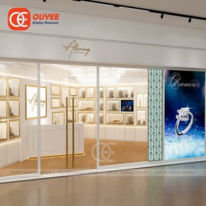 Sang trọng Boutique bán lẻ nội thất khái niệm xoay trang sức hiển thị trang sức cửa hàng hiển thị trang sức hiển thị trường hợp - Product Image 2