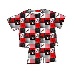 लड़कों और लड़कियों के लिए कम कीमत के रहस्य बॉक्स के साथ पजामा बांस की छोटी आस्तीन - Product Image 5