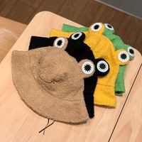 Nouveau Chapeau Bob d'Hiver Brodé Grenouille avec Cordon Réglable, Chapeau de Pêcheur Panama Chaud pour l'Extérieur