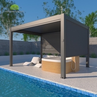 Kit de système de toit ouvrant en aluminium pour pergola extérieure