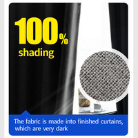 Approvisionnement d'usine 100% tissu de rideau occultant 300GSM 400D 600D supersoft Double Composite.