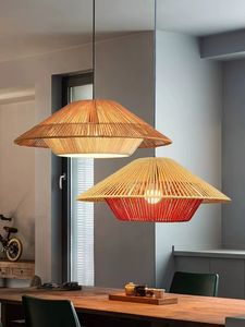 E27 rotin chapeau de paille lustre ferme musique restaurant snack boutique main corde art créatif ferme <span class=keywords><strong>chaume</strong></span> lampe - Product Image 5
