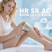 Moolweel T023K Epilator IPL Portabel Safir Kuarsa Tanpa Rasa Sakit Efektif untuk Kaki, Area Bikini, Penggunaan di Rumah, Perangkat Penghilang Bulu IPL Genggam