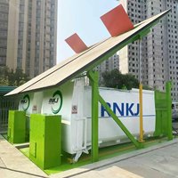 RNKJ Station de compactage d'ordures enterrée pour aménagement paysager, avec système de levage hydraulique personnalisé, collecteur de déchets haute efficacité
