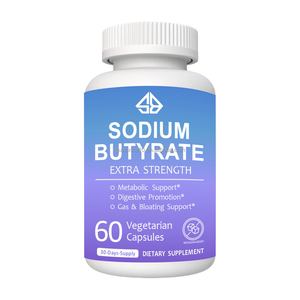 Capsules de butyrate de sodium OEM pour adultes, soutien à la santé digestive, 60 unités - Product Image 1