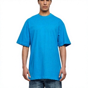 เสื้อยืดโอเวอร์ไซส์ทรงคลาสสิกขายดีสำหรับผู้ชาย ไหล่ตก ผ้าเจอร์ซีย์คอตตอน 100% 240 GSM รับผลิตแบบ OEM ขายส่งโดยตรง - Product Image 3