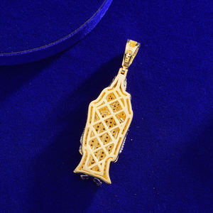 Pingente Hip Hop VVS Moissanite Jesus em Prata Esterlina 925, Passa no Teste de Diamante, Pingente Iced Out San Judas Tadeo para Homens - Product Image 3