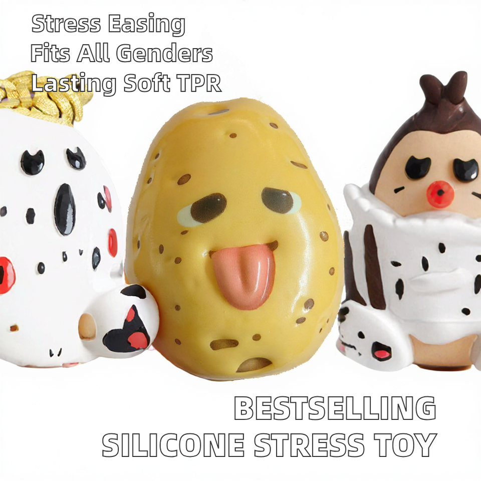 Toy Store Potato Cute Potato Soft Pressure Ball Silicone Squeezing Toy TPR Sensory ...
