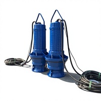 Pompe à flux axial verticale submersible à haute pression en fonte Kairun, à grand débit, pour le traitement de l'eau potable