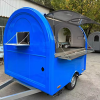 Remorque alimentaire multifonctionnelle pour la vente de glaces, de boissons et de restauration rapide, chariot alimentaire miniature mobile, remorque de restauration rapide