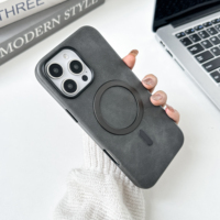 Étui de protection haut de gamme en cuir PU souple avec texture, compatible avec la charge sans fil pour iPhone 17 Pro Max – Étui tendance ODM/OEM