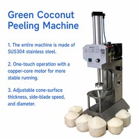 Automatische elektrische industriële machine voor het pellen van jonge, groene, verse kokosnoten