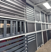 Rampe de sécurité moderne en alliage d'aluminium pour escalier extérieur, villa, cour, jardin, balcon, résistante à la rouille