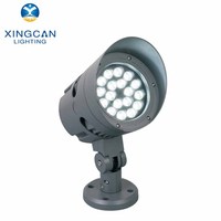 Projecteur LED extérieur pour hôtel, jardin et aménagement paysager, prix direct usine, aluminium, personnalisable, contrôlé par DMX512, RGB RGBW, IP65, 12W-72W