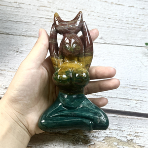 Venta al por mayor de alta calidad océano jaspe <span class=keywords><strong>Madre</strong></span> Tierra cristales <span class=keywords><strong>madre</strong></span> diosa de la tierra escultura para Decoración - Product Image 3
