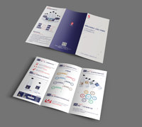 Impression de brochures pliées personnalisées en trois volets, papier couché A5, dépliant publicitaire plié, impression de dépliants pliés, petit format pour les entreprises, trifold