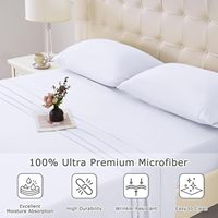 Taies d'oreiller en microfibre 100% pour lit Queen, 16 pouces de profondeur, ensemble de draps, ensemble de draps ajustés pour lit, vente en gros