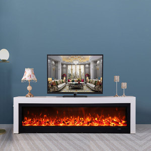 Meuble TV de luxe léger, style moderne simple, simulation de cheminée, chauffage au feu, cheminée <span class=keywords><strong>scandinave</strong></span>, salon, cheminée personnalisée - Product Image 1