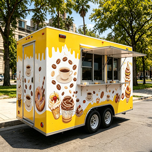 Remolque de Comida Móvil de Aluminio y Fibra de Vidrio, Totalmente Equipado, Carrito de Comida, Camión Vendedor de Snacks y Papas Fritas en Venta - Product Image 6