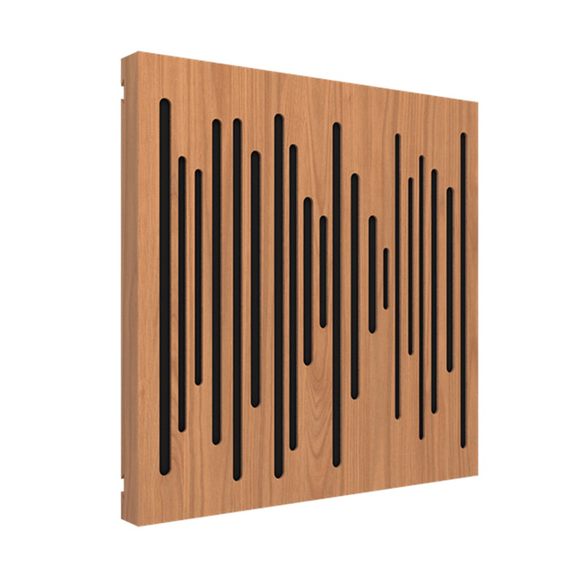 Music Studio Room Decorative Art Perforated MDF Wooden Acoustic Diffuser Soundproofing Wall Sound Wood Acoustic Panels