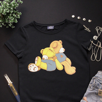 Vente directe usine – Patch personnalisé DTF à transfert thermique motif Ours mignon dessin animé pour vêtements