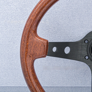 Volant de course universel JDM Sport Classique Vintage en daim à 3 branches de 14 pouces (350 mm) à plat pour livraison gratuite - Product Image 1