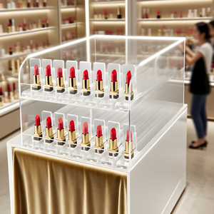 <span class=keywords><strong>Hookei</strong></span> thiết kế mới Countertop hiển thị trường hợp với Acrylic Pusher Divider cho son môi hiển thị - Product Image 6