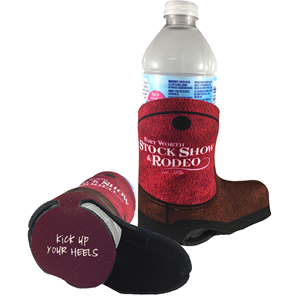 Fundas Personalizadas de Neopreno para Botas con Logotipo Impreso a Todo Color de 12 Oz, Recuerdo para Despedida de Soltera con Diseño de Bota Vaquera - Product Image 1