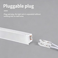 Bande lumineuse LED néon en silicone découpable 10x10mm 3000K Ra90 IP65 étanche, flexible, sans soudure, Plug and Play