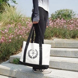 Free Design Custom Reusable Wholesale Shoulder Bag Gift Women with Custom Printed logo Cotton <b>Canvas</b> <b>Tote</b> Bag with Pocket - Product Image 3