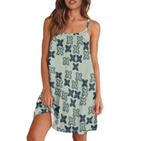 Impression à la demande Sexy col bas robe sans manches pour femmes sur mesure tissus hawaïens mode confortable gilet jarretelle jupe