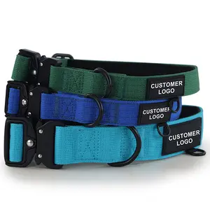 High Strength Tactical Dog Collar Weatherproof Nylon Dog Collar Reliable Everyday Pet Dog Collar