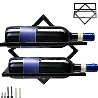 Comptoir de bar mural en forme de L CANHUI, robuste, pour le rangement des spiritueux et des vins, avec un design minimaliste