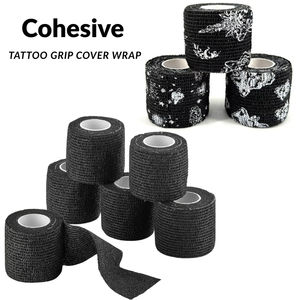 Nastro Adesivo Coesivo Personalizzato OEM/ODM con Logo Stampato per Impugnatura Macchina <span class=keywords><strong>Tatuaggi</strong></span>, Monouso - Product Image 1
