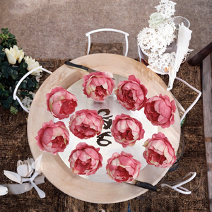 Fleur artificielle de pivoine en soie faite à la main de haute qualité, <span class=keywords><strong>toucher</strong></span> <span class=keywords><strong>naturel</strong></span>, pour les occasions de remise de diplômes - Product Image 3