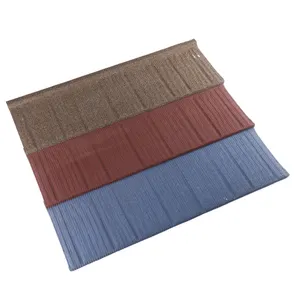 1340*420 MM New Zealand high quality south Korea stone coated roofing tile metal 26 Gague