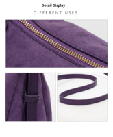 Sac à main portable pour femme avec logo personnalisé, doublure en sergé PU vintage et fermeture éclair