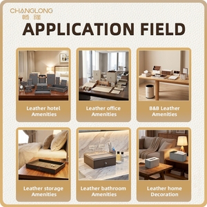 <span class=keywords><strong>Porta</strong></span> Contanti di Lusso in Pelle Ecologica per Reception Hotel, Realizzato a Mano con Esterno in Tessuto Beige Chiaro e Interno Marrone Scuro - Product Image 4