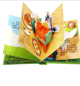Impresión a Todo Color, Libro Infantil de Cartón con Piezas Móviles, Levanta la Solapa, Libro de Cuentos <span class=keywords><strong>para</strong></span> Colorear, Impresión de Libros Infantiles con Clip Art - Product Image 1
