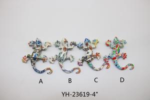 Figura Decorativa de Pared de Lagarto Gecko de Poliresina con Impresión por Transferencia de Agua, <span class=keywords><strong>Mosaico</strong></span> de <span class=keywords><strong>Barcelona</strong></span>, España, Recuerdo, 5 Pulgadas - Product Image 6