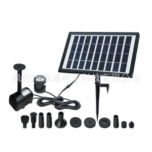 <b>Solar</b> Powered Fountain 5W With Diving <b>Light</b> For Garden <b>Pond</b> Landscape Decoration - Product Image 3