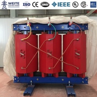 Transformador de Distribución de Resina Fundida Tipo Seco de 11kV, 750kVA 1500kVA, Certificado CE, Bajo Nivel de Ruido, para Edificios Comerciales