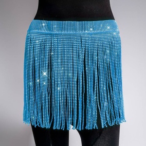 Gonna Semi-Trasparente Naturale Traspirante con Inserti in Pizzo e Diamanti Luccicanti, Stile Sexy Europeo e Americano - Product Image 6