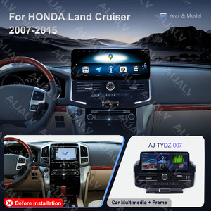Kit de cadre d'écran de navigation automobile 12,3 pouces pour Toyota Land Cruiser 2007-2015 – Garniture de tableau de bord modifiée pour l'intérieur de la voiture - Product Image 3