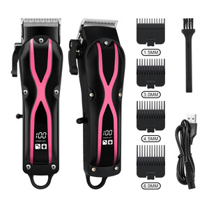 Tagliacapelli professionale Cordless per uomo calvo-LED Display rasoio ricaricabile con sistema olio e Kit di intaglio - Product Image 6