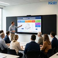 Pizarra Inteligente Todo en Uno HRAY de 86 Pulgadas, 72 NTSC, Gama de Colores de 10 Bits, para Enseñanza Multimaterial en Campus, Compatible con OEM y ODM
