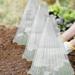 Plateau de pépinière en plastique réutilisable pour serre avec couvercles Cloche de jardin pour la protection contre le gel des escargots Cloche de soins des plantes - Product Image 3