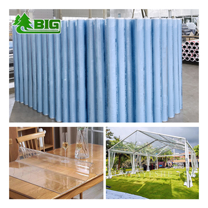 Boligao Clear Roll 3mm Tablecloths <strong>Table</strong> Cloth Crystal Soft Colored Pvc Super Clear Flim <strong>Sheets</strong> - Product Image 6
