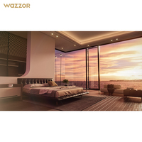 Ventanas Corredizas de Vidrio con Aislamiento Térmico de Aluminio, Estilo Minimalista para Villa, Precio de Fábrica Wazzor