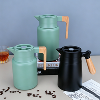 Thermos familial écologique de 2 L, matériaux recyclables, carafe thermique à double paroi sous vide avec logo personnalisé